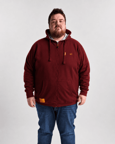 Motley Denim Copenhagen Hoodie Red - φούτερ/Φούτερ με κουκούλα - φούτερ/Φούτερ με κουκούλα ανδρικά μεγάλα μεγέθη 