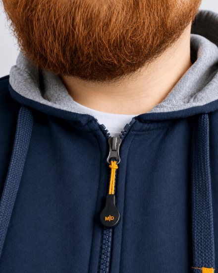 Motley Denim Copenhagen Hoodie Dark Indigo - φούτερ/Φούτερ με κουκούλα - φούτερ/Φούτερ με κουκούλα ανδρικά μεγάλα μεγέθη 