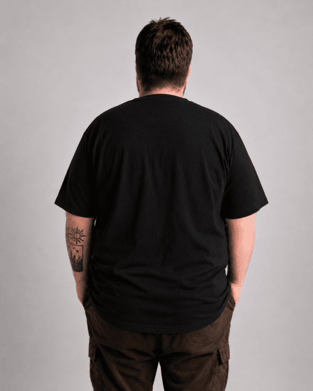 Motley Denim Milan Μπλουζάκι Μαύρο - Μακό μπλουζάκια - Aνδρικά μπλουζεσ μεγάλα μεγέθη