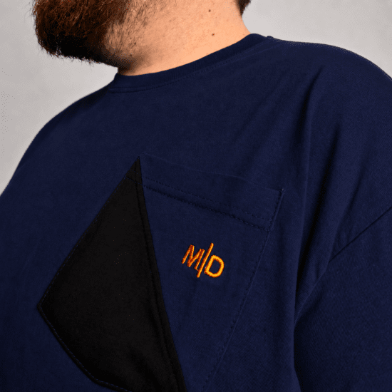 Motley Denim Milan Μπλουζάκι Ναυτικό μπλε - Μακό μπλουζάκια - Aνδρικά μπλουζεσ μεγάλα μεγέθη