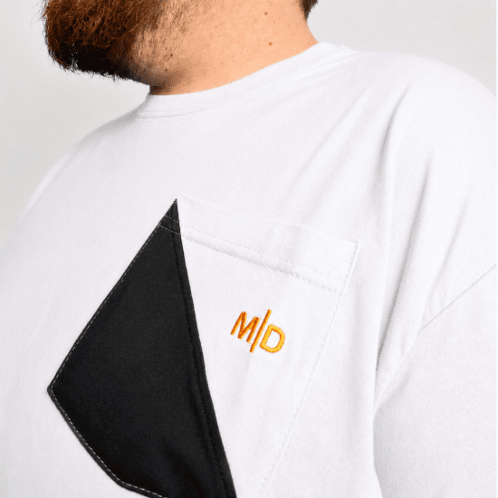 Motley Denim Milan Μπλουζάκι Λευκό - Μακό μπλουζάκια - Aνδρικά μπλουζεσ μεγάλα μεγέθη