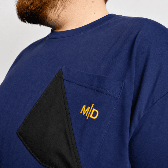 Motley Denim Milan Μπλουζάκι Σκούρο ίντιγκο - Μακό μπλουζάκια - Aνδρικά μπλουζεσ μεγάλα μεγέθη