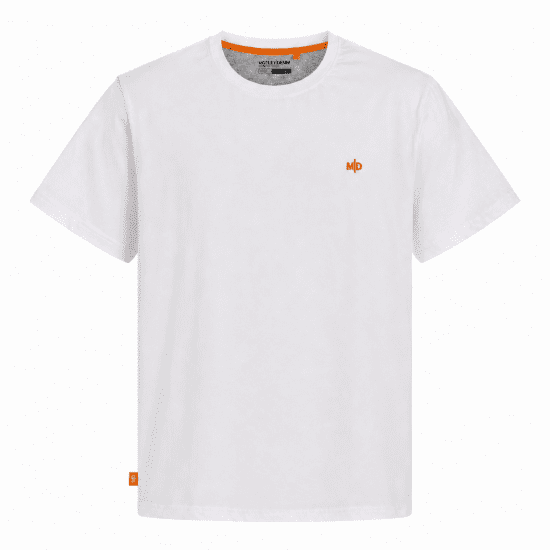 Motley Denim Stockholm T-shirt White - Μακό μπλουζάκια - Aνδρικά μπλουζεσ μεγάλα μεγέθη