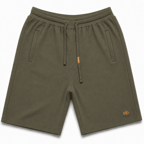 Motley Denim Paris Sweatshorts Dark Khaki - Αθλητικές φόρμες/σορτσάκια - Αθλητικές Φόρμες ανδρικεσ μεγάλα μεγέθη