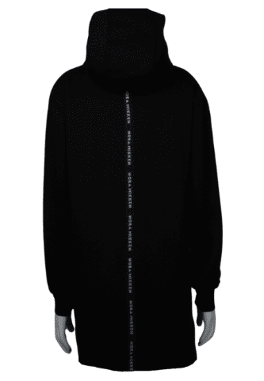 Nora Mikken KADRI Long Hoodie Black - Φούτερ/Φούτερ με κουκούλα - 