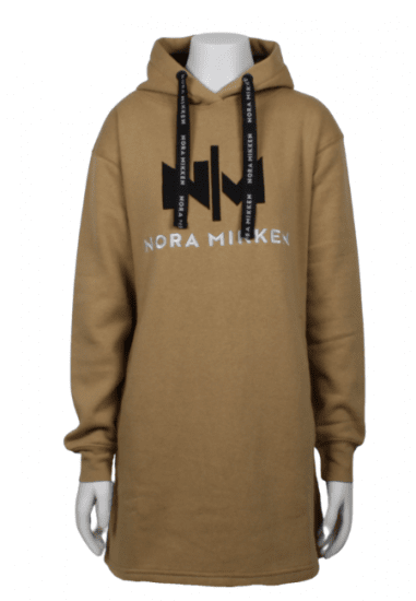 Nora Mikken KADRI Long Hoodie Camel - Φούτερ/Φούτερ με κουκούλα - 