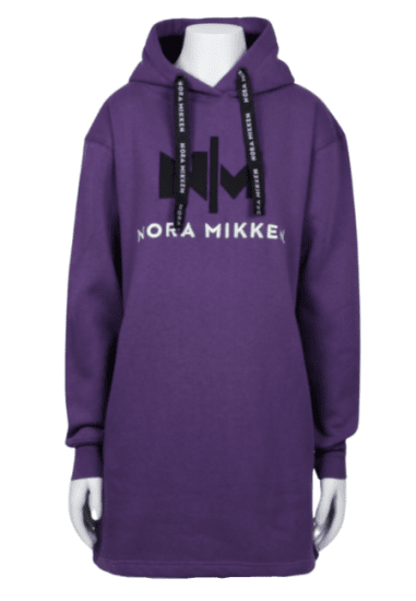 Nora Mikken KADRI Long Hoodie Purple - Φούτερ/Φούτερ με κουκούλα - 