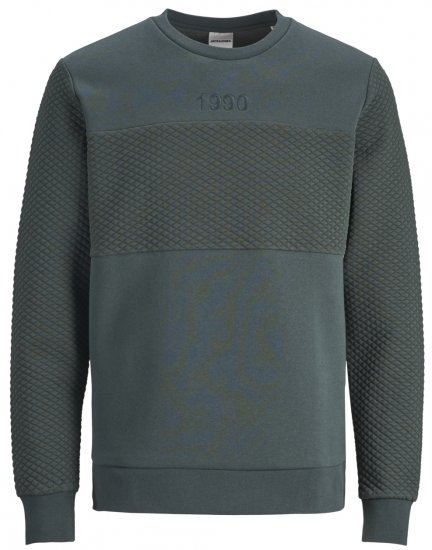 Jack & Jones JCOVETTEL Sweatshirt Spruce - φούτερ/Φούτερ με κουκούλα - φούτερ/Φούτερ με κουκούλα ανδρικά μεγάλα μεγέθη 
