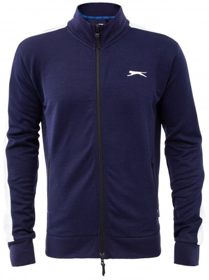 Slazenger Vince Track Jacket Navy - φούτερ/Φούτερ με κουκούλα - φούτερ/Φούτερ με κουκούλα ανδρικά μεγάλα μεγέθη 