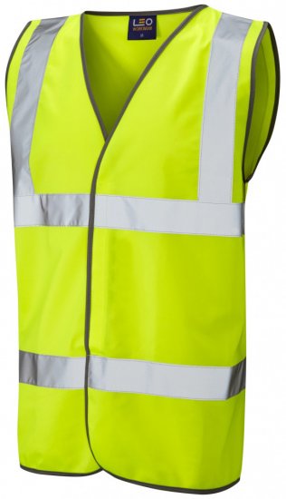 Leo Tarka Waistcoat Hi-Vis Yellow - Ρούχα εργασίας - Aνδρικά ρούχα εργασίας μεγάλα μεγέθη