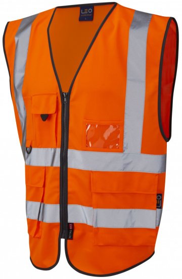 Leo Lynton Superior Waistcoat Hi-Vis Orange - Ρούχα εργασίας - Aνδρικά ρούχα εργασίας μεγάλα μεγέθη