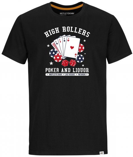 Motley Denim Wells T-shirt Black - Μακό μπλουζάκια - Aνδρικά μπλουζεσ μεγάλα μεγέθη