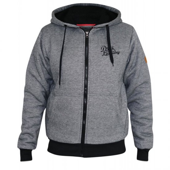 D555 William Sherpa Lined Hoodie - φούτερ/Φούτερ με κουκούλα - φούτερ/Φούτερ με κουκούλα ανδρικά μεγάλα μεγέθη 