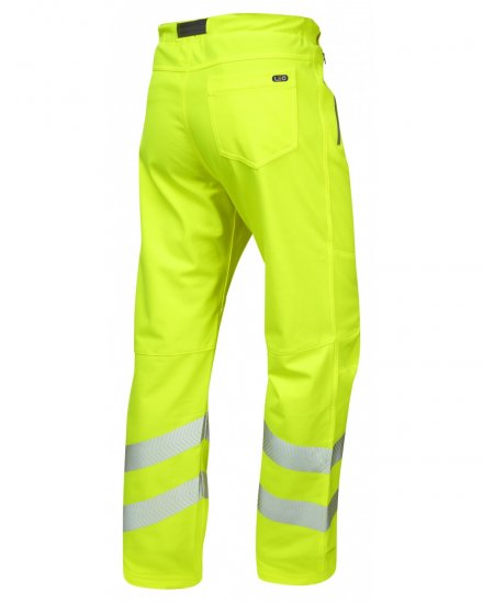 Leo Landcross Stretch Pants Hi-Vis Yellow - Ρούχα εργασίας - Aνδρικά ρούχα εργασίας μεγάλα μεγέθη