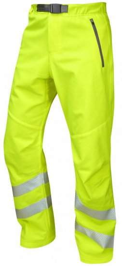 Leo Landcross Stretch Pants Hi-Vis Yellow - Ρούχα εργασίας - Aνδρικά ρούχα εργασίας μεγάλα μεγέθη