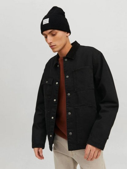 Jack & Jones Long Knit Σκούφος Μαύρο - Σκούφοι - 