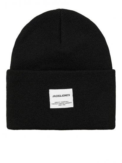 Jack & Jones Long Knit Σκούφος Μαύρο - Σκούφοι - 