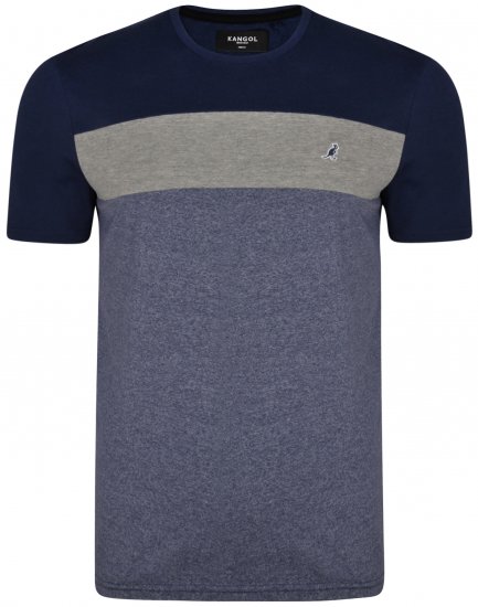 Kangol Zeek T-shirt Blue - Μακό μπλουζάκια - Aνδρικά μπλουζεσ μεγάλα μεγέθη