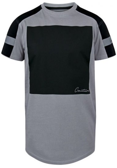 D555 Ziggy Organic Cotton T-Shirt Grey - Μακό μπλουζάκια - Aνδρικά μπλουζεσ μεγάλα μεγέθη